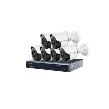 TECOM 昌運監視器 東訊組合 TE-XSC08051-N 8路 XVR 錄影主機+TE-HDB60102F36-M2 2M 同軸帶聲 槍型攝影機*6