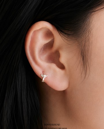 [純銀] 幸運微瀾耳環 / Serendipity Tide Earring