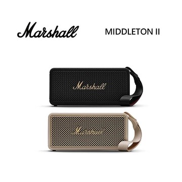 Marshall Middleton II 古銅黑 奶油白 二代 攜帶式藍牙喇叭 台灣公司貨奶油白