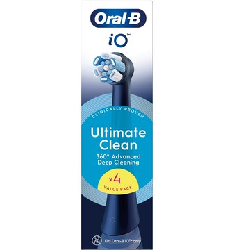 歐樂B iO微震清潔刷頭4入-黑色（新舊包裝隨機出貨）