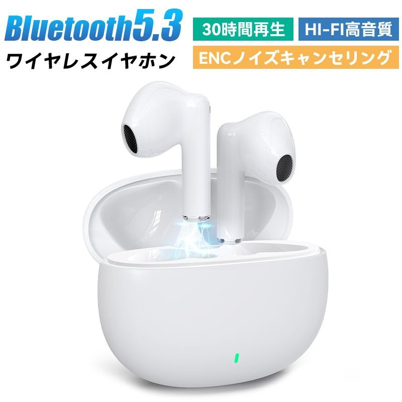 ワイヤレスイヤホン Bluetooth5.3 180日保証 技適認証 HIFI高音質 軽量 小型 ENCノイズキャンセリング 低遅延 AAC  マイク内蔵 iPhone android 左右分離型 | LINEブランドカタログ