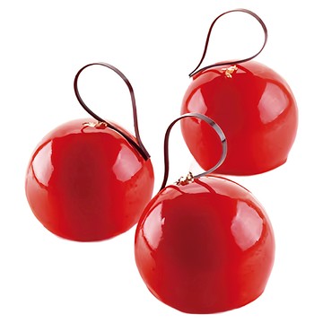 silikomart 8連松露模 LSR液態矽膠製成 安全耐用食品級  紅色  1個