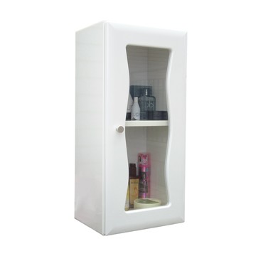 【Abis】海灣單門加深防水塑鋼浴櫃/置物櫃(2色可選)1入白色