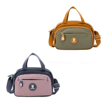 【金安德森】Mousse 拉鍊手提斜側包-兩色任選