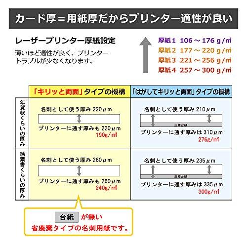 プラス 名刺用紙 いつものカード キリッと両面 A4 10面 50枚 ホワイト 46-572