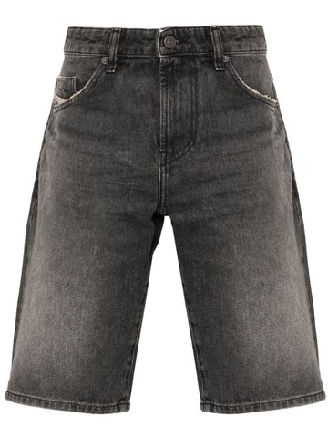 Diesel - slim-fit denim shorts - men - Cotton - 31 - Black