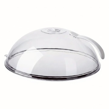 Kyhome 微波爐加熱蓋/防濺油保鮮蓋/熱菜專用蓋子  1個  透明白  26 x 10cm