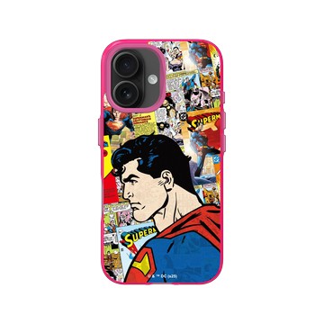 iPhone 16 Clear 粉漾桃 - Superman - Superman-漫畫風