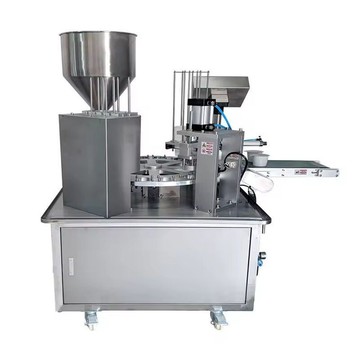 附發票 封杯機 封口機 灌裝封口機 全自動轉盤式痠豆漿灌裝封杯機 綠豆沙冰液體膏體灌裝封口機商用