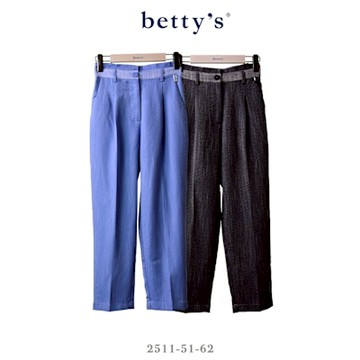 betty’s貝蒂思　腰帶拼接壓褶AB褲(共兩色)