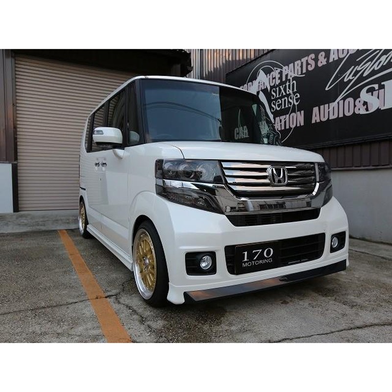 N-BOX JF1/2 シックスセンスフロントリップスポイラーカーボン調 415-
