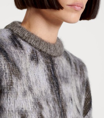 The Attico Leopard-print jacquard sweater