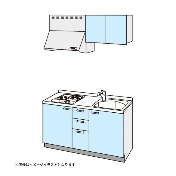 大人気 コンパクトキッチン ティオ Tio LixiL 壁付I型 ベーシック W1200mm 間口120cm コンロなし グループ2 リクシル  システムキッチン 流し台 フロアユニットのみ