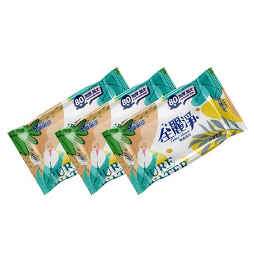 全麗淨親膚濕巾(加厚型80張x3入)