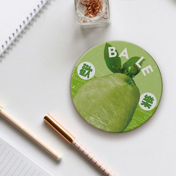 臺灣果寶丨陶瓷圓杯墊 – 歡樂滿滿