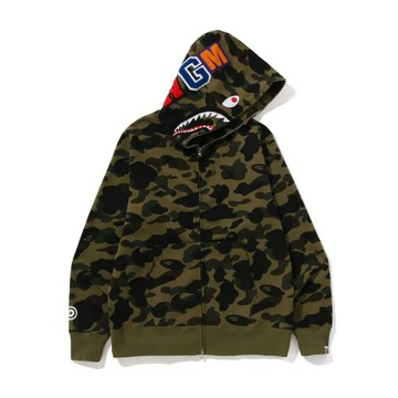 【JPPSC】2026SS APE BAPE 1ST CAMO SHARK ZIP HOODIE WGM 鯊魚 外套