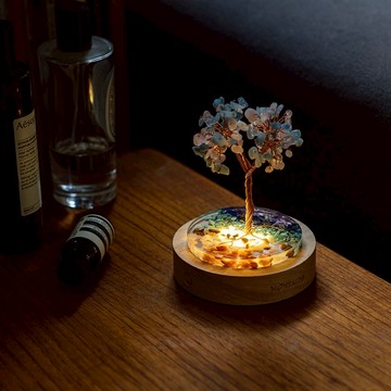 來談場戀愛【Montagne】感情樹｜海藍寶。粉水晶 新年禮物 招財開運 好人緣 愛情 溝通 信心 居家擺設 閨蜜禮 好友 生日禮