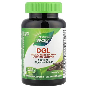 Nature's Way, DGL，脫甘草酸甘草提取物，100 片咀嚼片