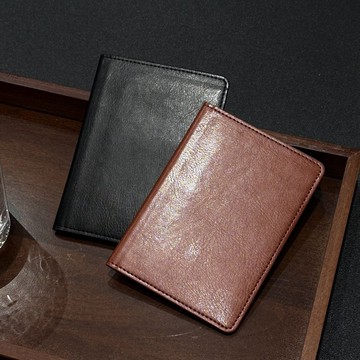 純色超細纖維皮革護照套