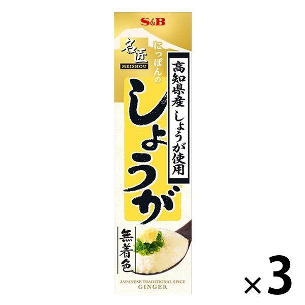 エスビー食品名匠にっぽんのしょうが 31g 3個 国産 無着色 エスビー食品 S＆B