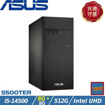 (規格升級)ASUS華碩 商用桌機 i5-14500/16G/512G SSD/W11/H-S500TER-514500009W