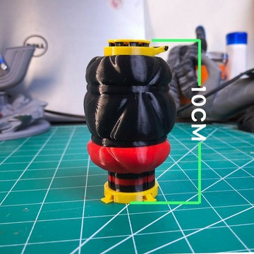 ✨免運優選✨Apex侵蝕Q毒氣罐3d打印小玩具爆款桌面擺件立體抽象網紅
