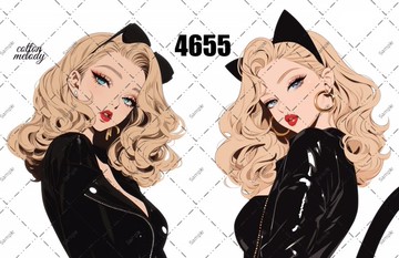 original sticker no.4655 人物貼紙 原創貼紙 原創人物貼紙 裝飾貼紙 cotton melody