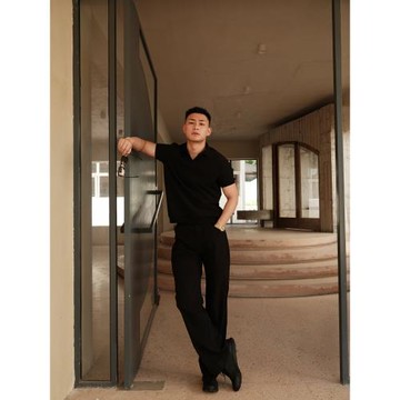 GTAL美式全激光打孔休閑褲舒適涼感抗起球透氣夏季通勤直筒長褲