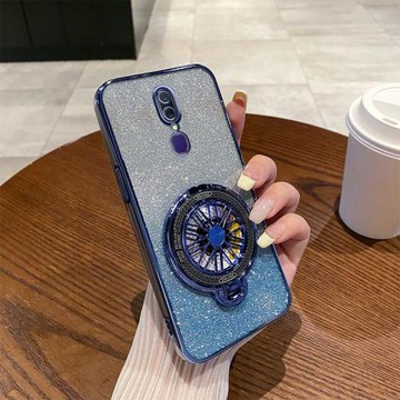 OPPOA9手機殼新款閃粉時尚軟殼適用A9x解壓旋轉陀螺磁吸支架高端A92020全包創意超薄奢華商務簡約防摔保護套