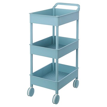 KEYWAY 大車輪推車三層架 + 把手  藍色  3層  1個