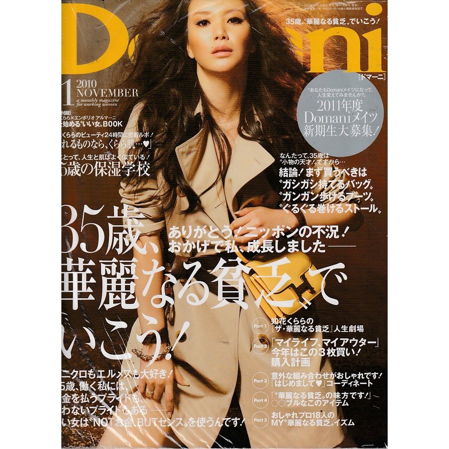 Domani　2010年11月　ドマーニ　雑誌