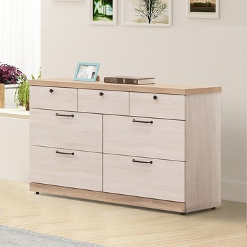 【Homelike】喜家居4尺七斗櫃(梧桐拼色)(2233)