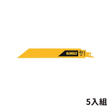 DEWALT 得偉 美國 9 x10T雙金屬重型軍刀鋸片(鐵工)(5片裝) (DWAR9110)