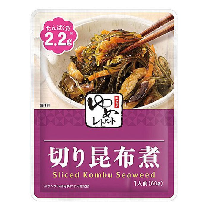 キッセイゆめシリーズ 減塩 切り昆布煮 60g×２袋セット