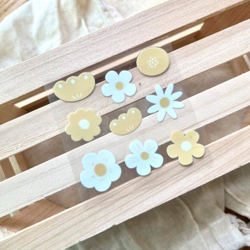 轉印貼紙 水瓶轉印貼 轉印貼 物品轉印貼紙 花朵轉印貼紙