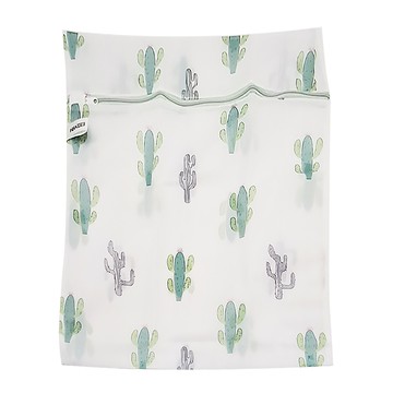 H&K家居 洗衣袋 40x50cm 洗衣網 細網洗衣袋 防變形護洗袋  印花仙人掌  1個