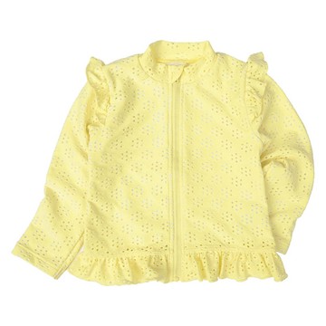 akachan honpo - 防曬泳衣-蕾絲-黃色