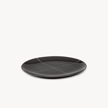 SERAX Zuma 格紋圓盤 黑 28cm