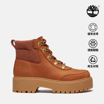 (領券再折)Timberland官方旗艦 雙12限定 女款鐵鏽色燈芯絨領特別款Stone Street厚底靴|A42P8EM7