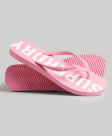 Superdry Women's Women's Code Core Sport Flip Flops Pink / Marne Pink/Optic - Size: M
