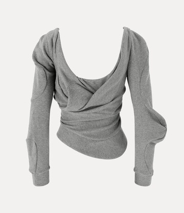 Vivienne Westwood Long Sleeve Bounce Top Loop Back Felpa Grey M Women