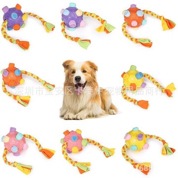 亞馬遜爆款寵物嗅聞球寵物魔鬼球益智漏食球狗狗耐咬互動訓練玩具