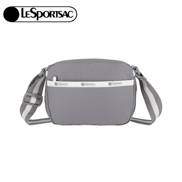 |快速出貨|Lesportsac CAMERA CROSSBODY 相機斜背包 側背包 送禮推薦-滾邊寧靜灰