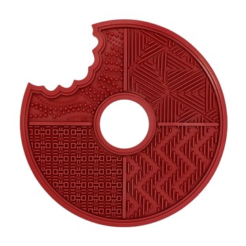 點胭脂 台灣公司貨 化妝刷具清潔盤  紅色  1個