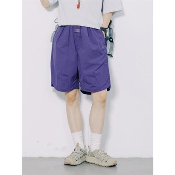 RCDB山系戶外防潑水防撒裂多口袋工裝五分中褲男女寬松休閑短褲子