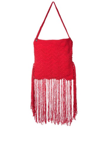 Nannacay - Chloe crochet-knit tote bag - women - Cotton - One Size - Red