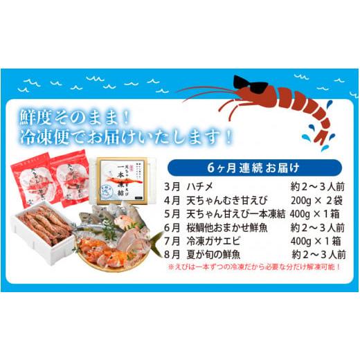 ふるさと納税 福井県 坂井市  エビ三昧＆旬の鮮魚 定期便 〜日本海の海の幸コラボ〜 [F-8503]