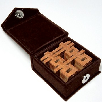 【玩木銀家】C-3大囍花梨木+絨布盒(六分印)結婚禮物/情人節/登記