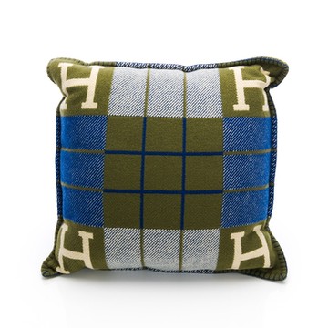 HERMES 愛馬仕 Avalon III 枕頭(小型)(藍/橄欖綠/淺藍)