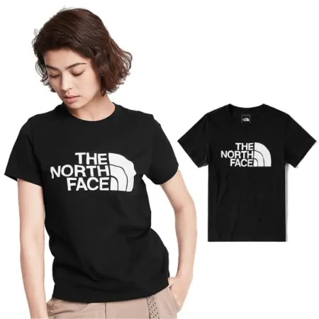 【The North Face】女 柔軟透氣棉質短袖圓領T恤.休閒運動上衣/寬鬆型剪裁/499F-JK3 黑 DA